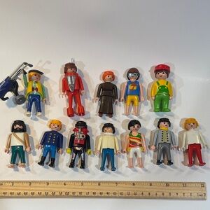 Huge lot of playmobil geobra people Play Figures (lot 42) golfer swimmer
